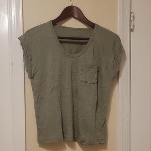 LOFT Olive Short Sleeve Tee